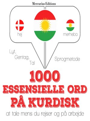 cover image of 1000 essentielle ord på kurdisk